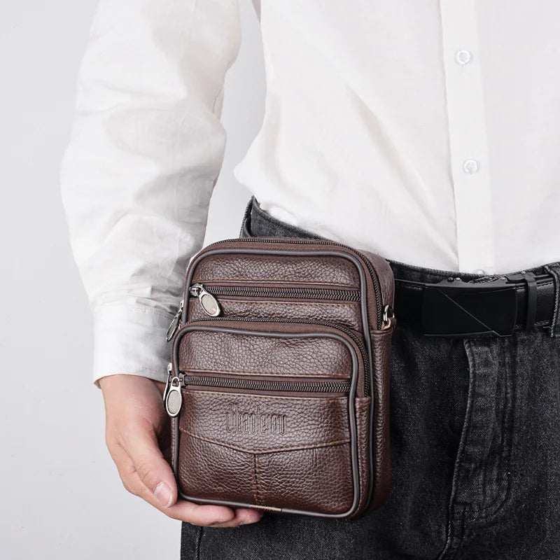 Men's Genuine Leather Crossbody Bag – Style & Practicality for Everyday Life