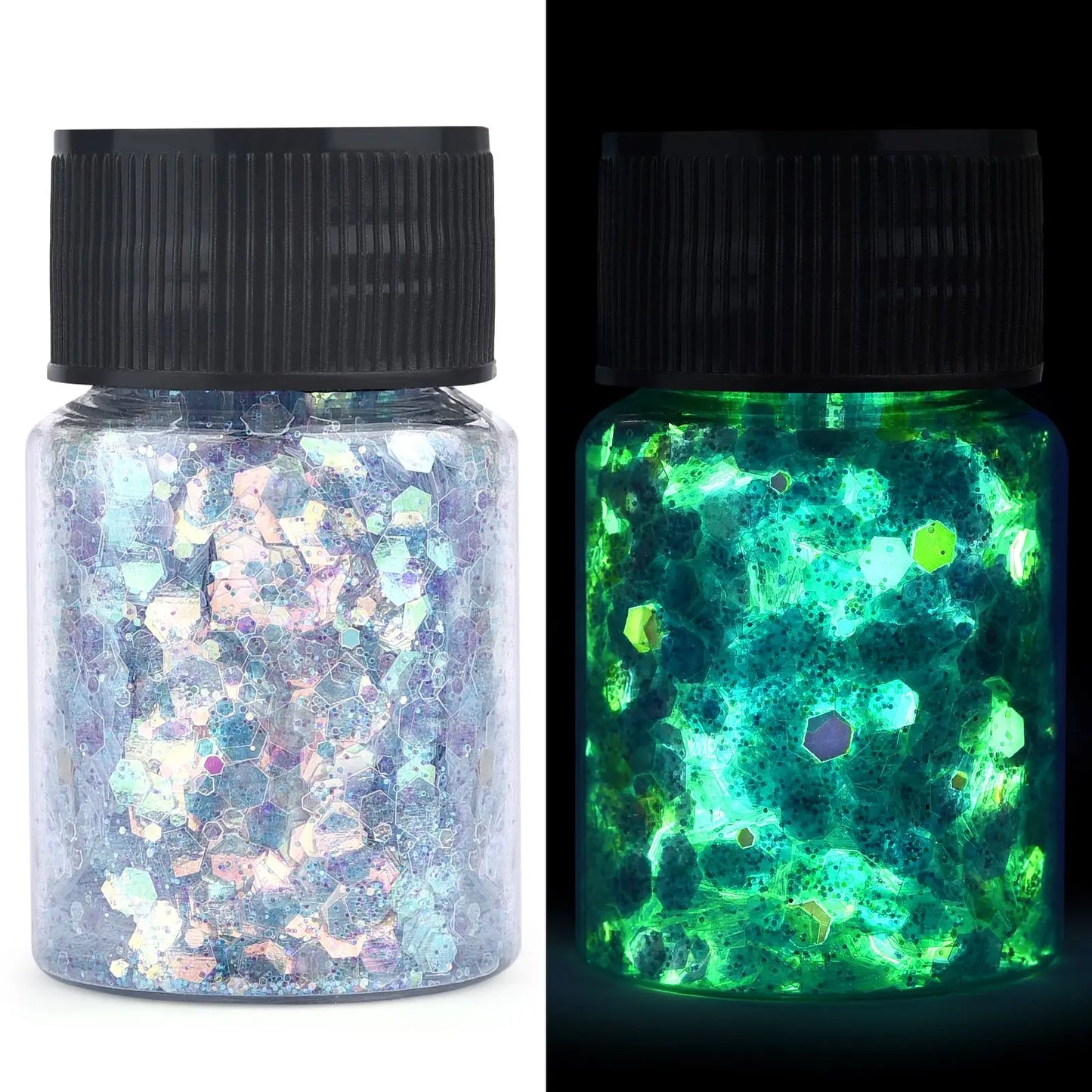 Luminous Hexagon Glitter – Sparkle that Shines Day and Night
