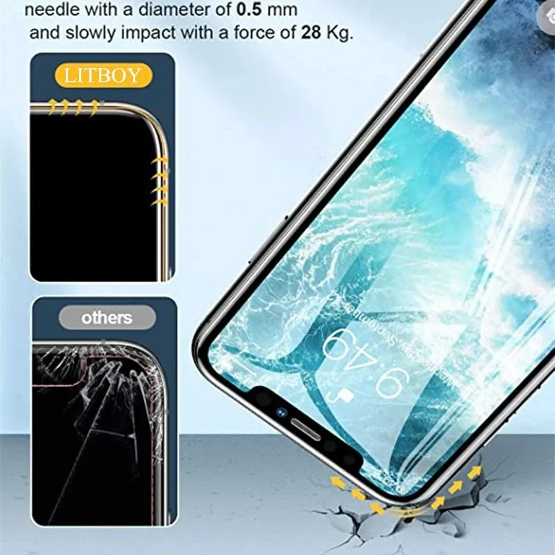 2x Tempered Glass Screen Protector for iPhone – Ultra Tough & Scratch-Resistant (Models 11 to 16)