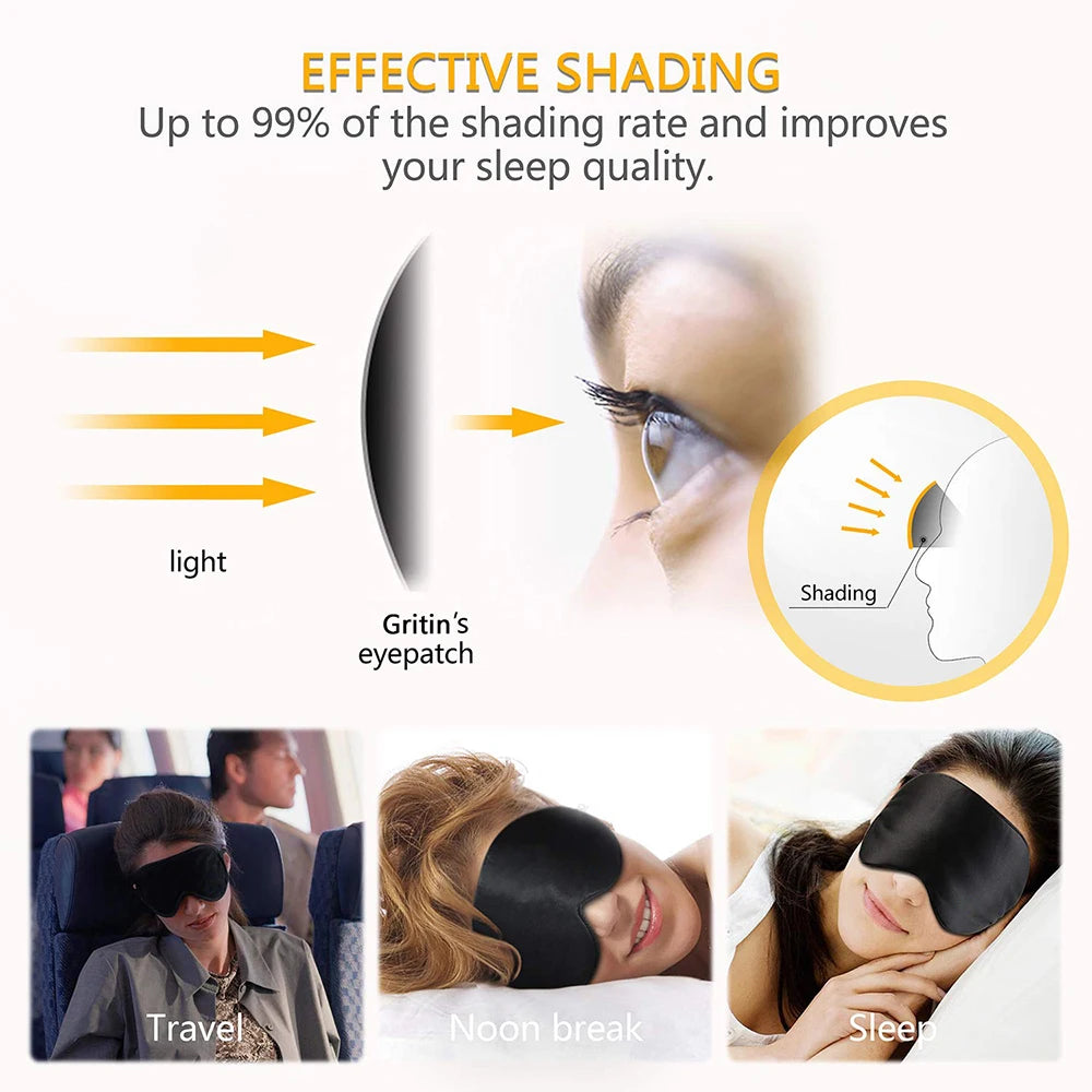 Luxury Mulberry Silk Eye Mask – Ultra-Soft Sleep Aid for Travel & Nighttime Comfort