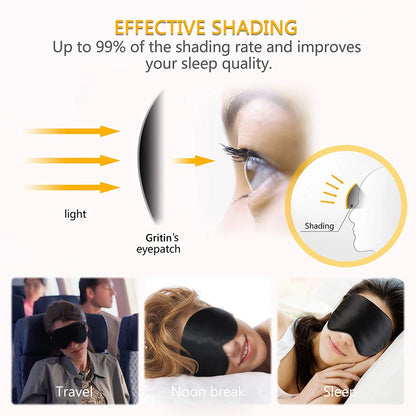 Luxury Mulberry Silk Eye Mask – Ultra-Soft Sleep Aid for Travel & Nighttime Comfort