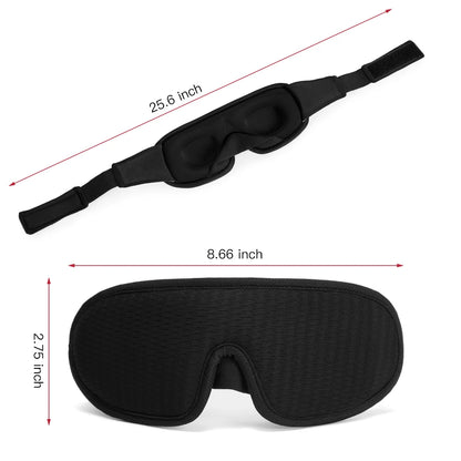 3D Padded Sleep Mask – Light-Blocking Eye Mask for Deep Rest, Travel & Meditation
