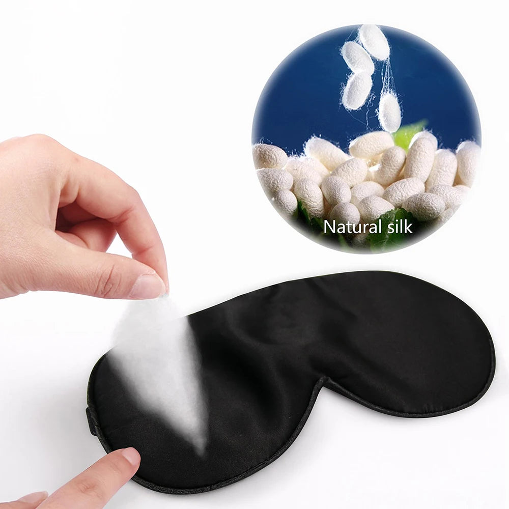 Luxury Mulberry Silk Eye Mask – Ultra-Soft Sleep Aid for Travel & Nighttime Comfort