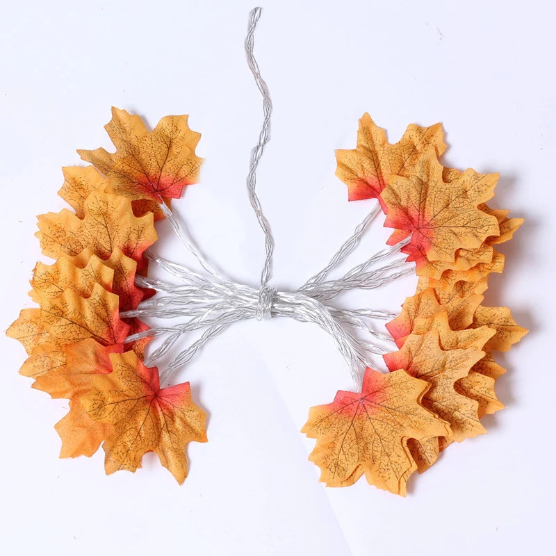 LED Leaf Garland Decoration – A Touch of Glow for Every Occasion!