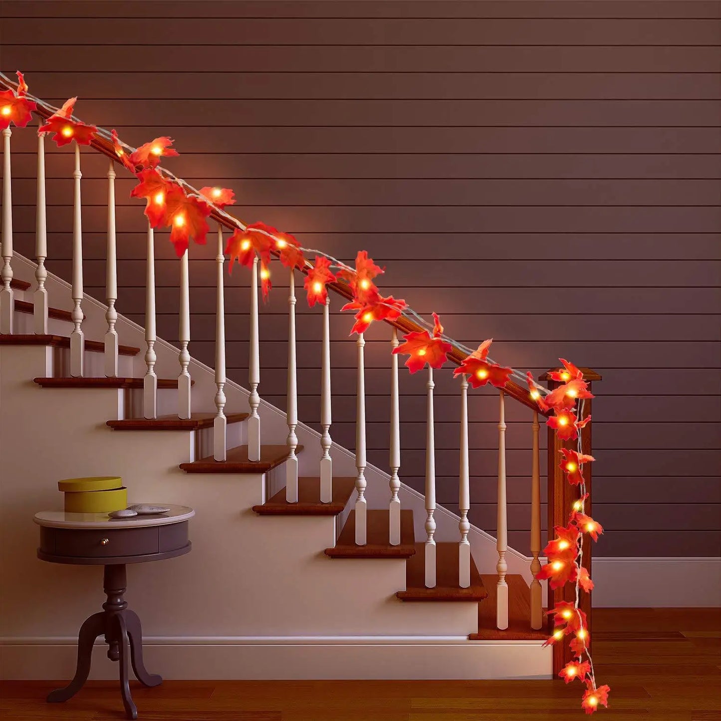 LED Leaf Garland Decoration – A Touch of Glow for Every Occasion!