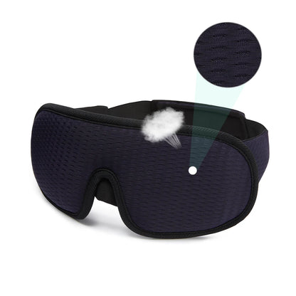 3D Padded Sleep Mask – Light-Blocking Eye Mask for Deep Rest, Travel & Meditation