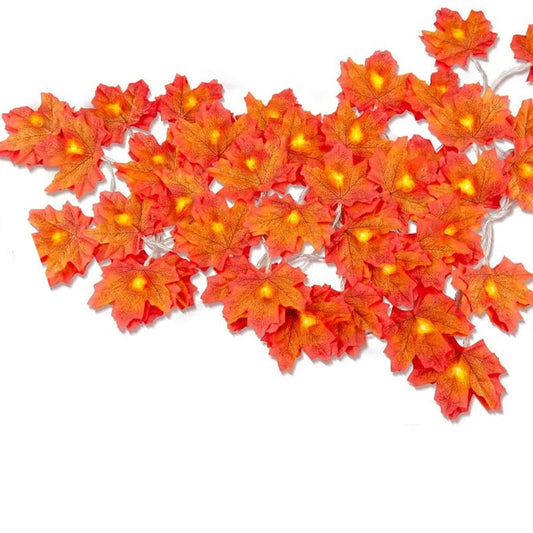 LED Leaf Garland Decoration – A Touch of Glow for Every Occasion!