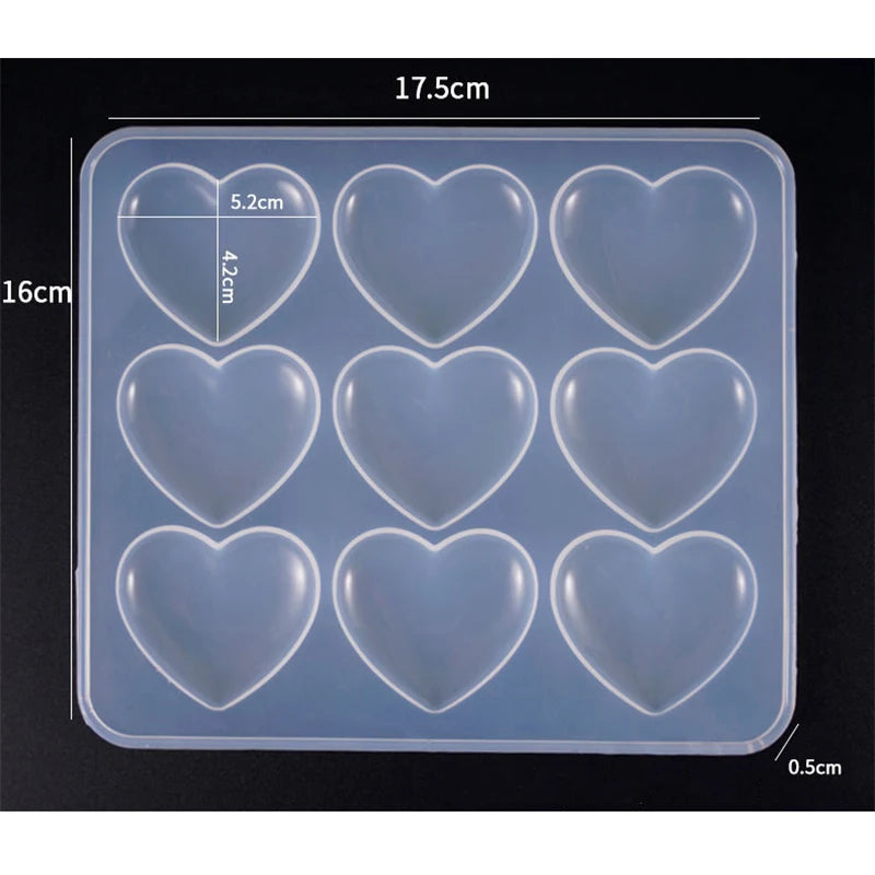 Heart-Shaped Silicone Mould – Add Love to Every Resin Creation