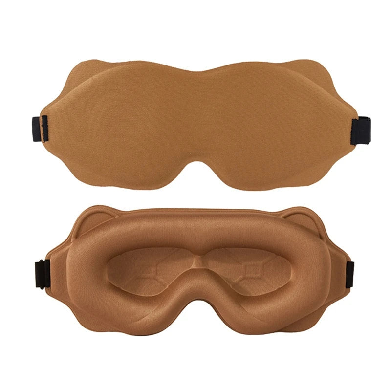 3D Memory Foam Sleep Mask – Soft Light-Blocking Eye Cover for Travel, Relaxation & Deep Sleep