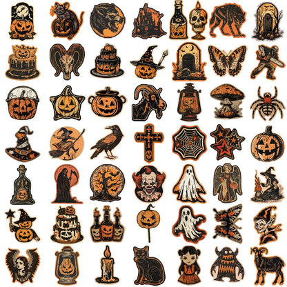 Vintage Halloween Sticker Set