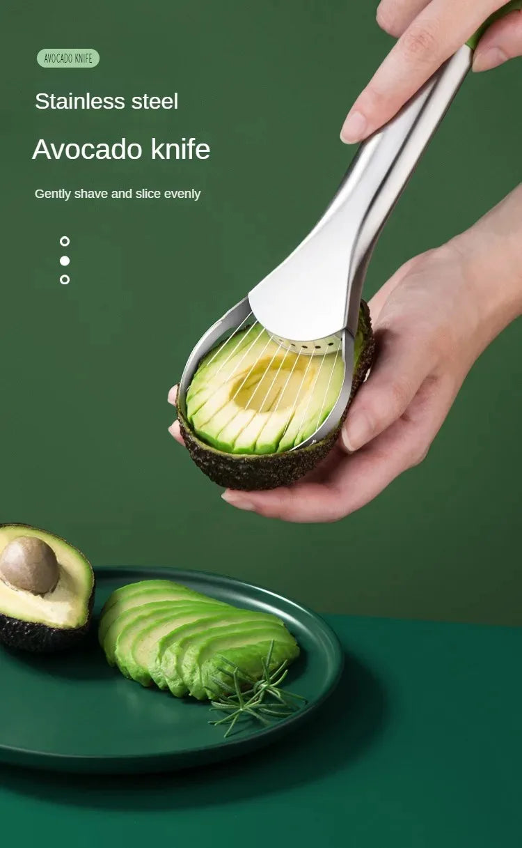 Stainless Steel Avocado Slicer – Clean, Quick and Elegant Prep.