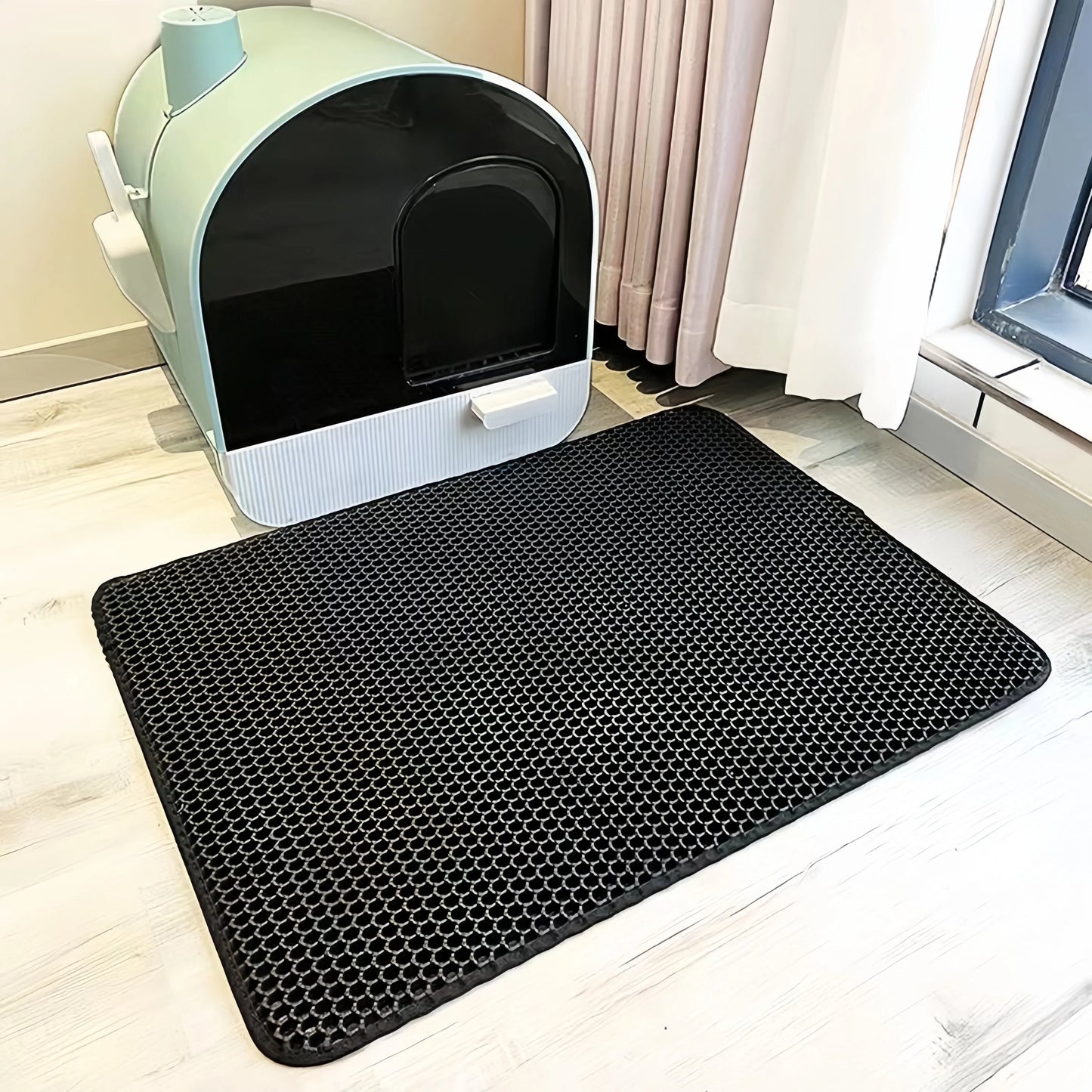Waterproof Double-Layer Cat Litter Mat – Non-Slip, Easy-Clean EVA Trap for Mess-Free Floors