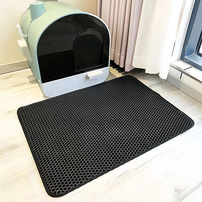 Waterproof Double-Layer Cat Litter Mat – Non-Slip, Easy-Clean EVA Trap for Mess-Free Floors