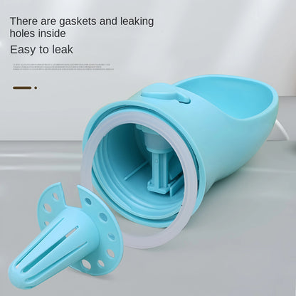 2-in-1 Portable Pet Water Bottle with Food Storage – Leakproof Travel Feeder for Dogs & Cats
