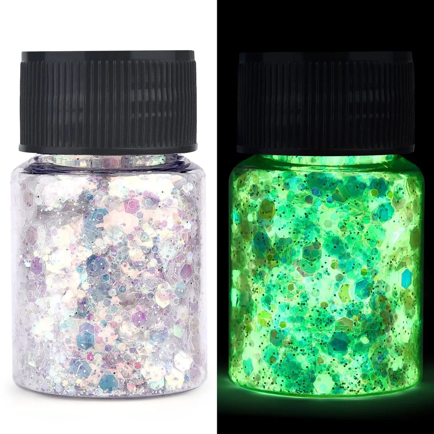 Luminous Hexagon Glitter – Sparkle that Shines Day and Night