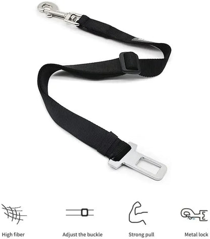 Adjustable Pet Car Seat Belt – Safety Harness Lead for Dogs & Cats