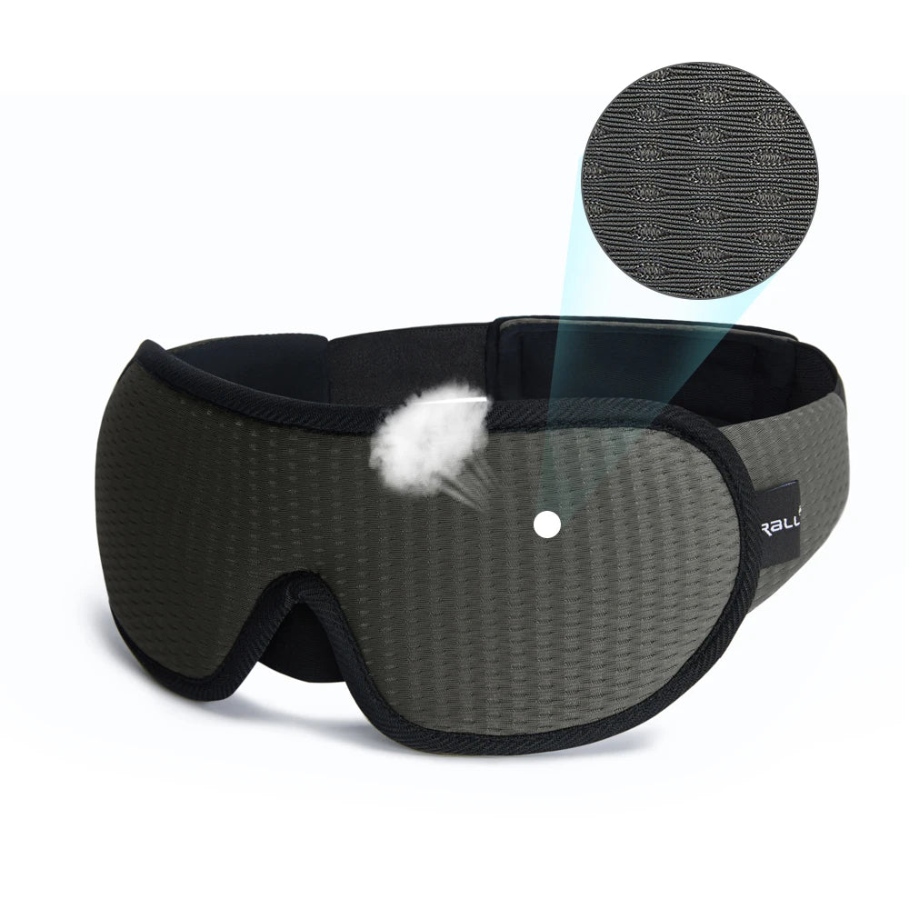 3D Padded Sleep Mask – Light-Blocking Eye Mask for Deep Rest, Travel & Meditation