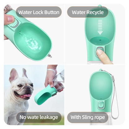 Portable Leakproof Pet Water Bottle – Reversible Flow Travel Dispenser for Dogs & Cats