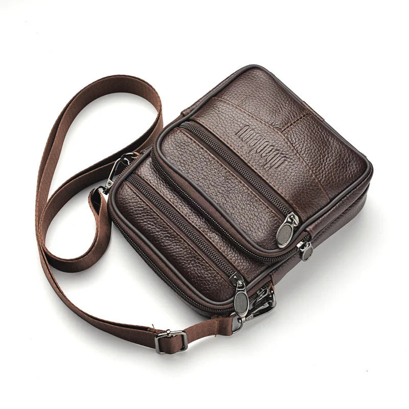 Men's Genuine Leather Crossbody Bag – Style & Practicality for Everyday Life