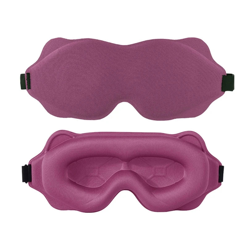 3D Memory Foam Sleep Mask – Soft Light-Blocking Eye Cover for Travel, Relaxation & Deep Sleep