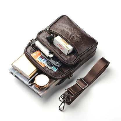 Men's Genuine Leather Crossbody Bag – Style & Practicality for Everyday Life