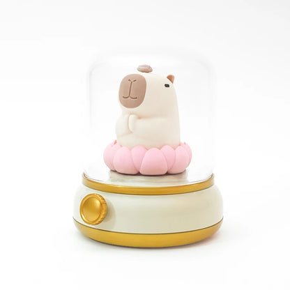 CosyGlow™ Dimmable LED Bedside Lamp – Cute, Rechargeable & Flame-Free Ambience