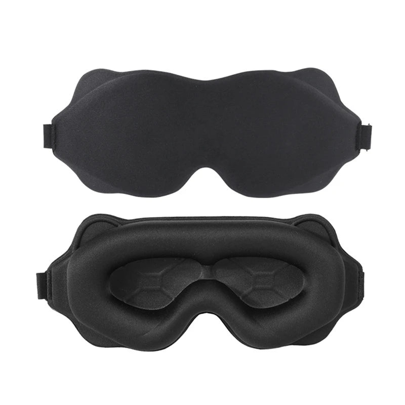 3D Memory Foam Sleep Mask – Soft Light-Blocking Eye Cover for Travel, Relaxation & Deep Sleep