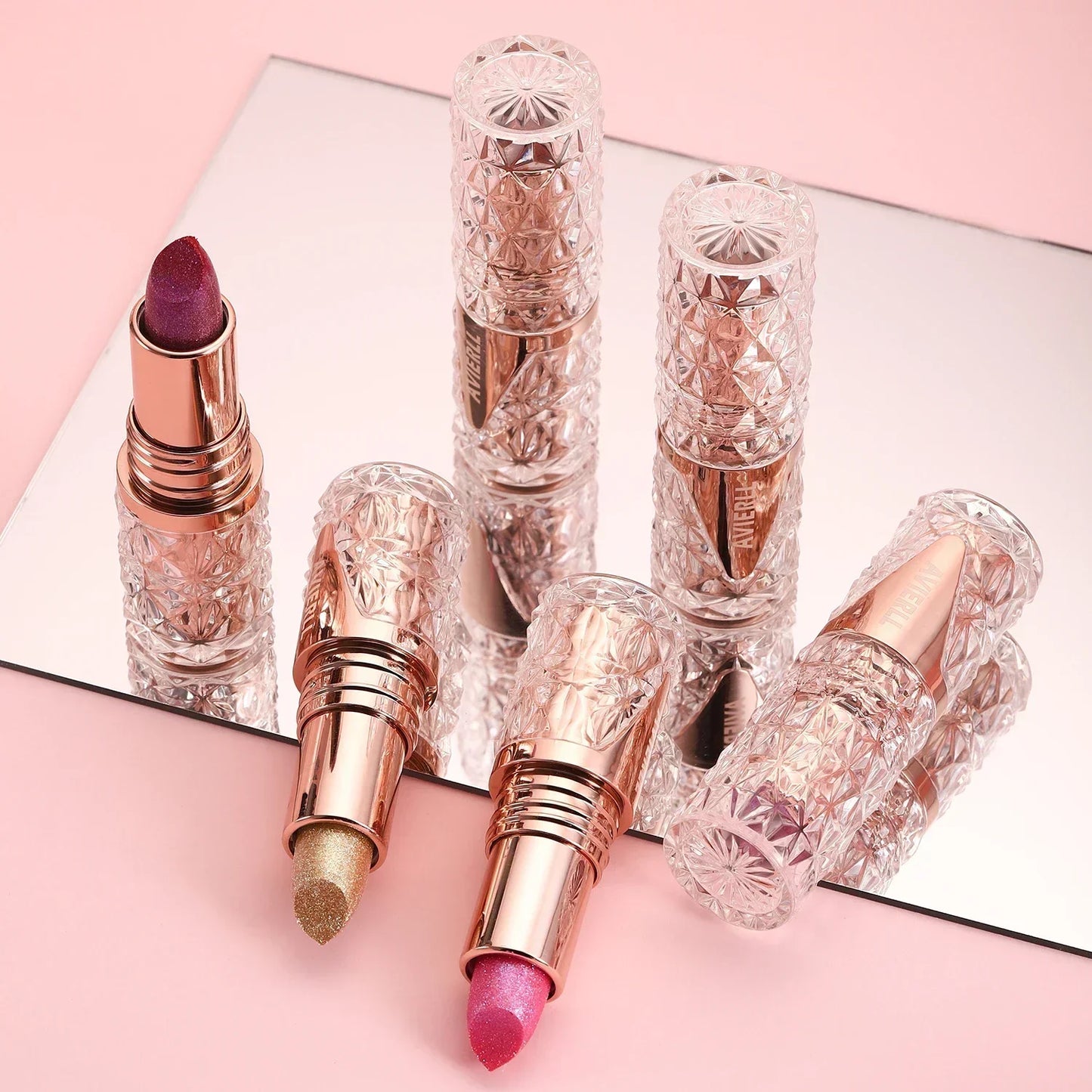 Shimmer Glow Lipstick – Long-Lasting Waterproof Glitter Lip Colour with Moisturising Finish