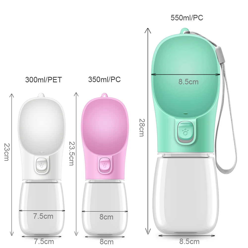 Portable Leakproof Pet Water Bottle – Reversible Flow Travel Dispenser for Dogs & Cats