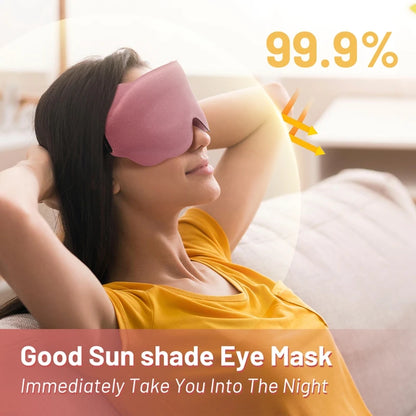 3D Memory Foam Sleep Mask – Soft Light-Blocking Eye Cover for Travel, Relaxation & Deep Sleep