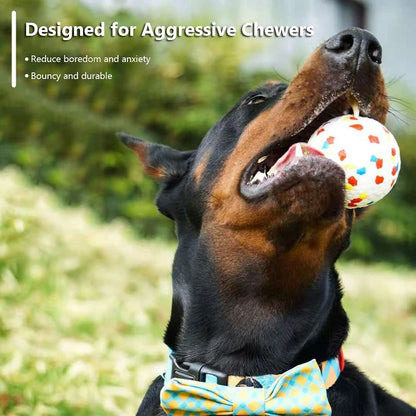 Durable Bounce Ball for Dogs – Silent Chew Toy for Small & Large Breeds