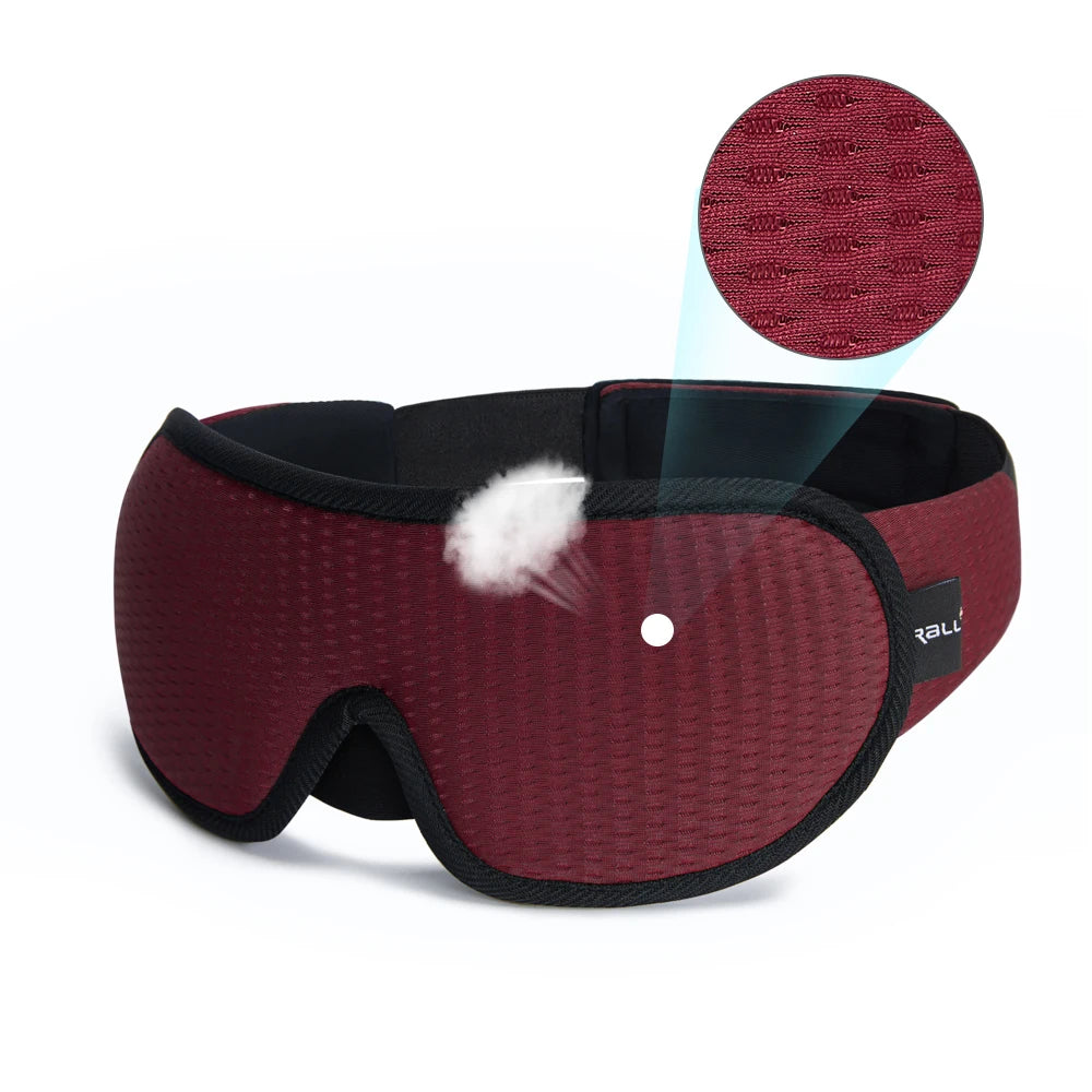3D Padded Sleep Mask – Light-Blocking Eye Mask for Deep Rest, Travel & Meditation