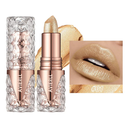 Shimmer Glow Lipstick – Long-Lasting Waterproof Glitter Lip Colour with Moisturising Finish