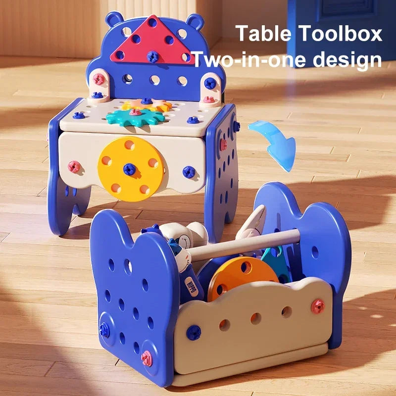 Kids' Tool Set with Electric Drill – Pretend Play Construction Toolbox for Toddlers & Preschoolers (3+ Years)