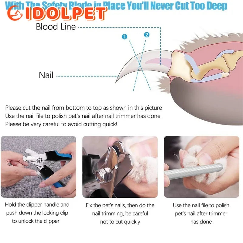 Professional Pet Nail Clipper – Precision Grooming with Safety Guard