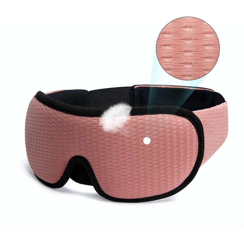3D Padded Sleep Mask – Light-Blocking Eye Mask for Deep Rest, Travel & Meditation