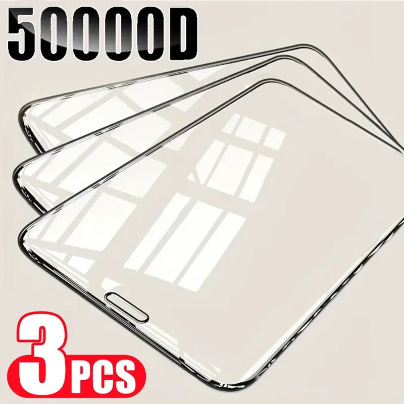 3-Pack 50000D Tempered Glass – Ultra-Protective Screen Guard for iPhone.
