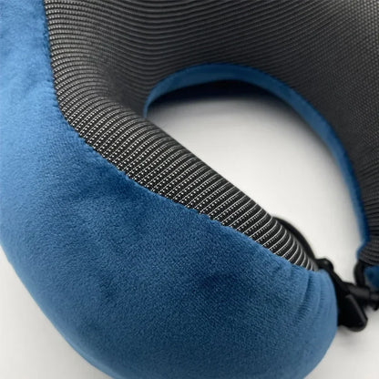 Memory Foam Travel Neck Pillow – U-Shaped Orthopaedic Support Cushion for Airplane & Home Use