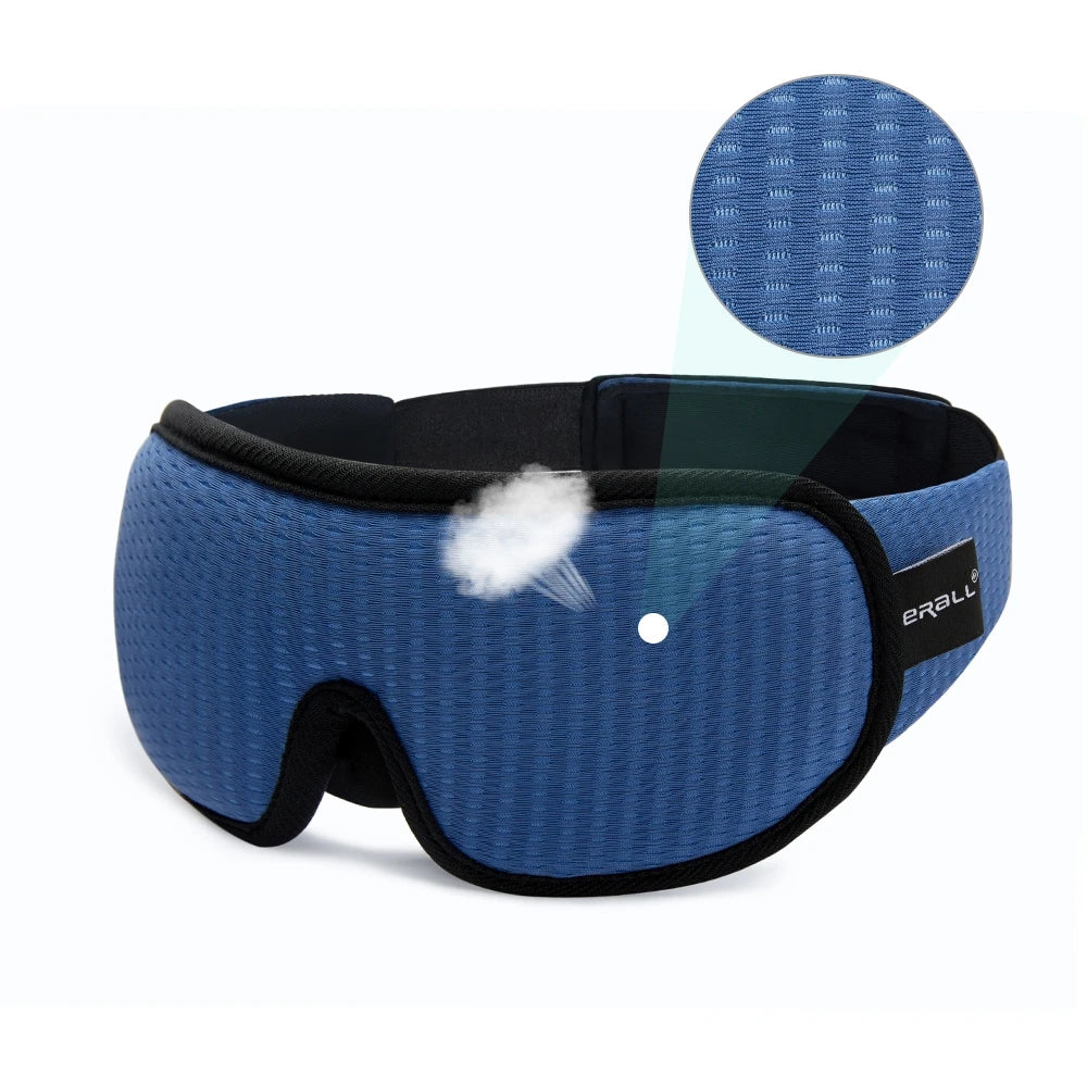 3D Padded Sleep Mask – Light-Blocking Eye Mask for Deep Rest, Travel & Meditation