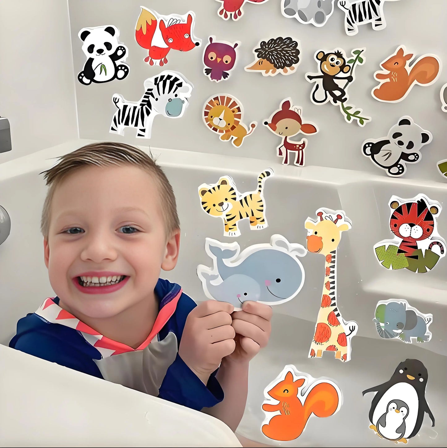 Floating Animal Bath Toys – Soft EVA Fun for Toddlers & Babies