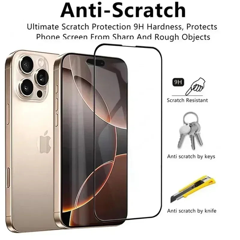 3-Pack 50000D Tempered Glass – Ultra-Protective Screen Guard for iPhone.
