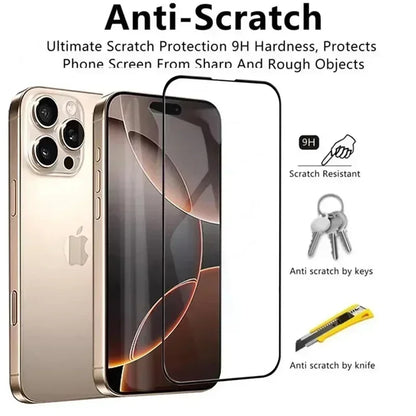 3-Pack 50000D Tempered Glass – Ultra-Protective Screen Guard for iPhone.