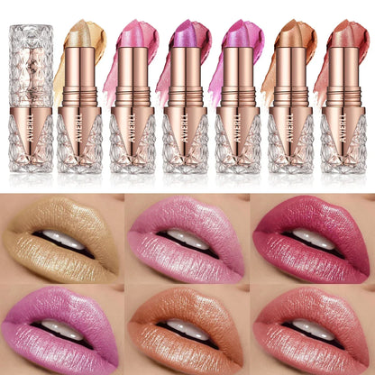 Shimmer Glow Lipstick – Long-Lasting Waterproof Glitter Lip Colour with Moisturising Finish