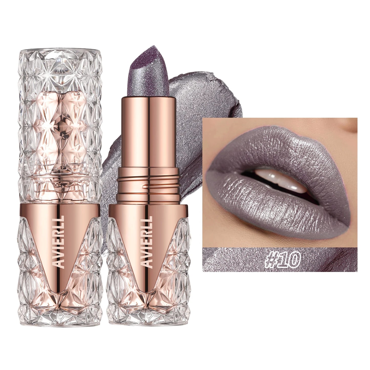 Shimmer Glow Lipstick – Long-Lasting Waterproof Glitter Lip Colour with Moisturising Finish
