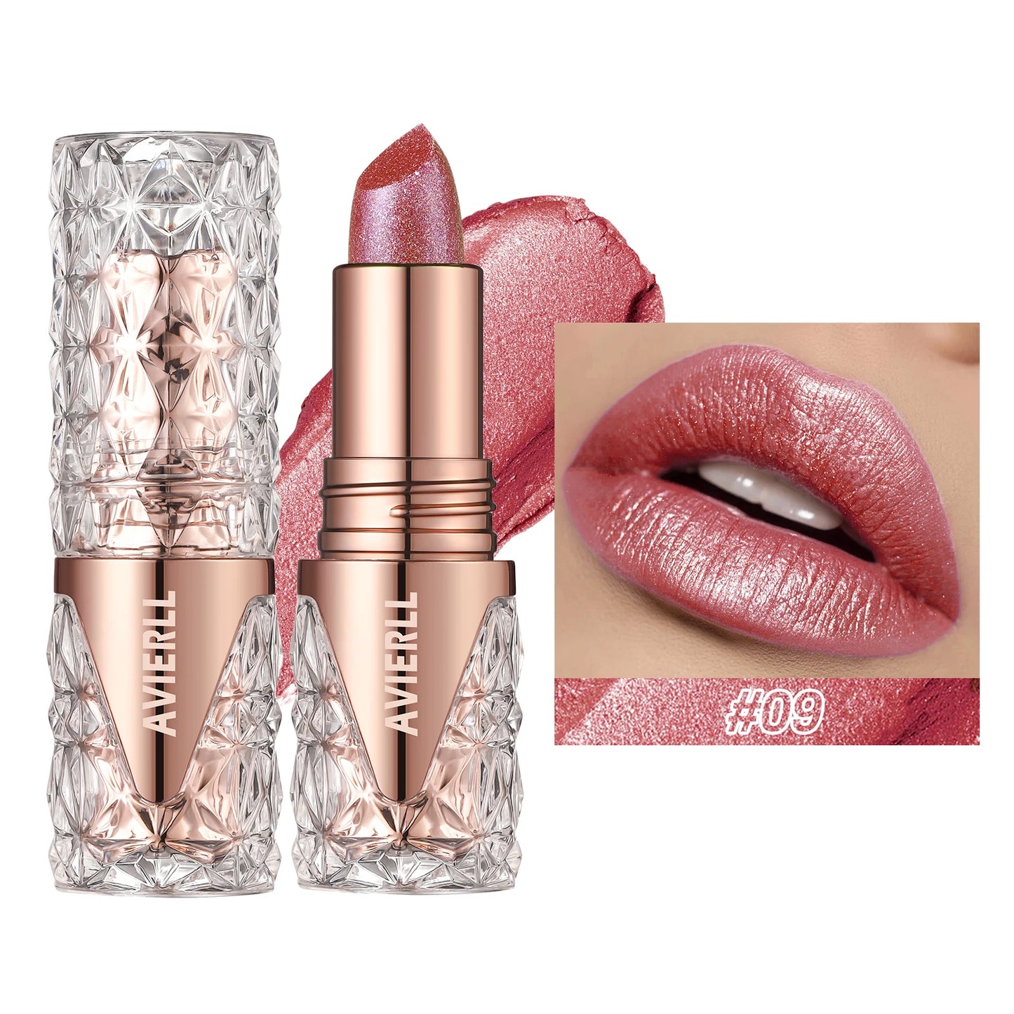 Shimmer Glow Lipstick – Long-Lasting Waterproof Glitter Lip Colour with Moisturising Finish