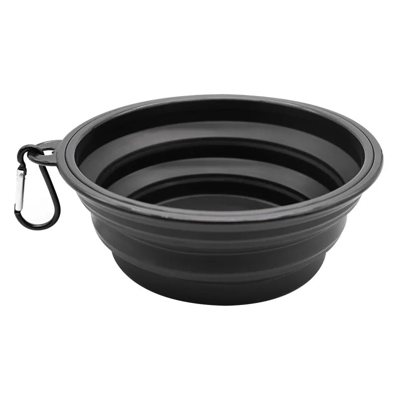 2-in-1 Foldable Silicone Pet Feeder – Portable Food & Water Bowl for Travel