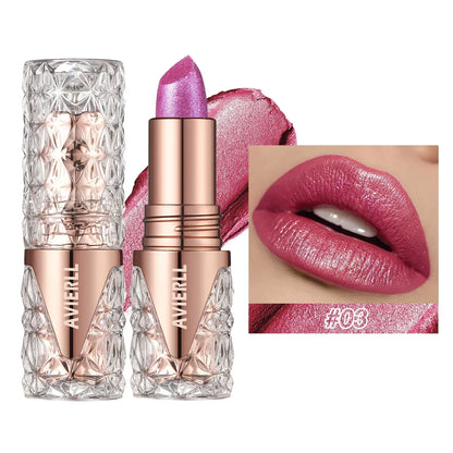 Shimmer Glow Lipstick – Long-Lasting Waterproof Glitter Lip Colour with Moisturising Finish