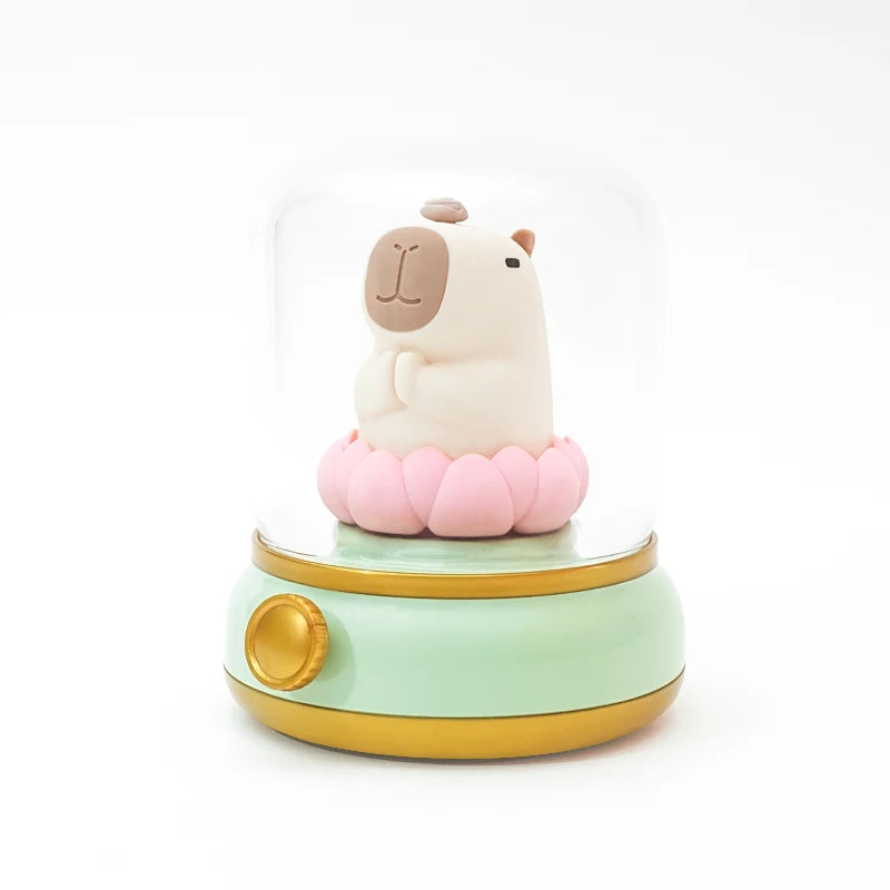 CosyGlow™ Dimmable LED Bedside Lamp – Cute, Rechargeable & Flame-Free Ambience