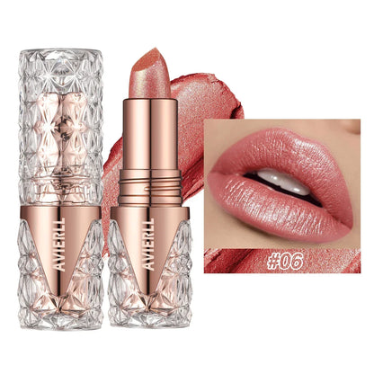 Shimmer Glow Lipstick – Long-Lasting Waterproof Glitter Lip Colour with Moisturising Finish