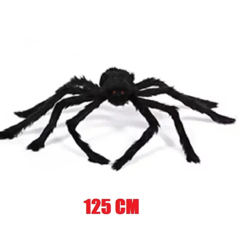 Giant Hairy Halloween Spider – Scary Outdoor Decoration for Haunted Scenes